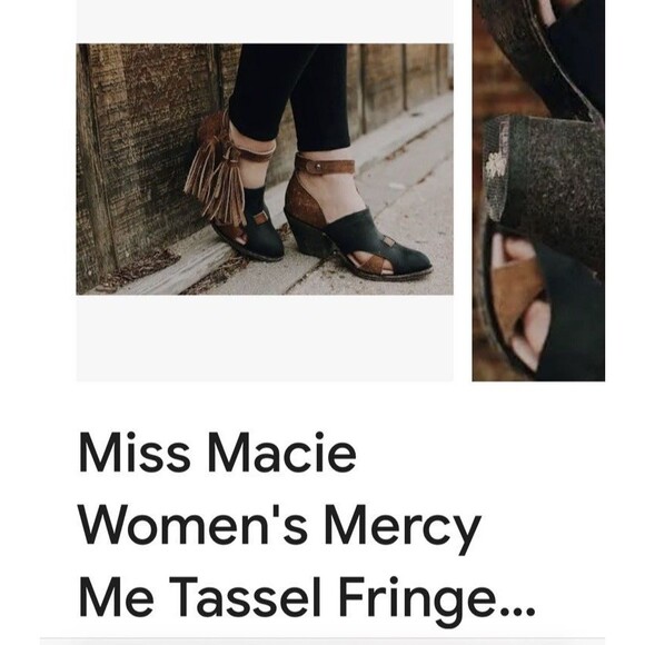 Miss Macie Women's Mercy Me 5" Pointed Toe Bootie - Brown/Black SZ 6.5 NWOB - Picture 3 of 12